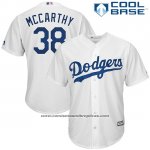 Camiseta Beisbol Hombre Los Angeles Dodgers Brandon Mccarthy Blanco Cool Base