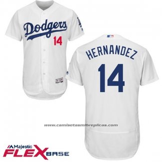 Camiseta Beisbol Hombre Los Angeles Dodgers Dogers Enrique Hernandez Blanco Flex Base