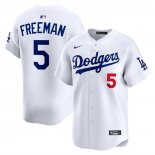 Camiseta Beisbol Hombre Los Angeles Dodgers Freddie Freeman Alterno Limited Blanco