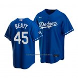 Camiseta Beisbol Hombre Los Angeles Dodgers Matt Beaty 2020 Replica Alterno Azul