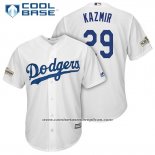 Camiseta Beisbol Hombre Los Angeles Dodgers Scott Kazmir Blanco Cool Base