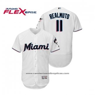 Camiseta Beisbol Hombre Miami Marlins J.t. Realmuto Cool Base Alterno 2019 Azul