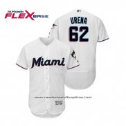 Camiseta Beisbol Hombre Miami Marlins Jose Urena Flex Base Autentico Collection Primera 2019 Blanco