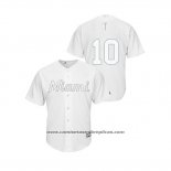 Camiseta Beisbol Hombre Miami Marlins Jt Riddle 2019 Players Weekend Replica Blanco