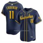 Camiseta Beisbol Hombre Milwaukee Brewers Jackson Chourio Alterno 2 Limited Azul