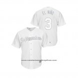 Camiseta Beisbol Hombre Milwaukee Brewers Orlando Arcia 2019 Players Weekend Replica Blanco