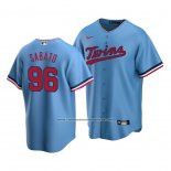 Camiseta Beisbol Hombre Minnesota Twins Aaron Sabato Alterno Replica Azul
