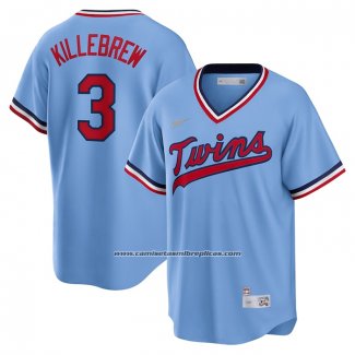 Camiseta Beisbol Hombre Minnesota Twins Harmon Killebrew Road Cooperstown Collection Azul