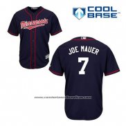 Camiseta Beisbol Hombre Minnesota Twins Joe Mauer 7 Azul Alterno Cool Base