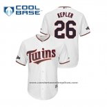 Camiseta Beisbol Hombre Minnesota Twins Max Kepler 2019 Postemporada Cool Base Blanco