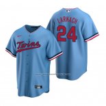 Camiseta Beisbol Hombre Minnesota Twins Trevor Larnach Alterno Replica Azul