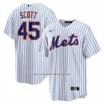 Camiseta Beisbol Hombre New York Mets Christian Scott Primera Replica Blanco