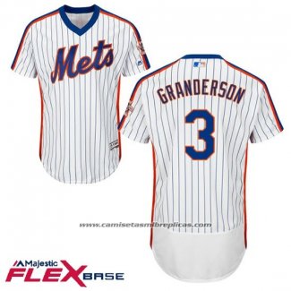 Camiseta Beisbol Hombre New York Mets Curtis Granderson Flex Base Blanco