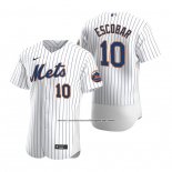 Camiseta Beisbol Hombre New York Mets Eduardo Escobar Autentico Primera Blanco