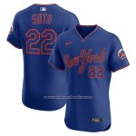 Camiseta Beisbol Hombre New York Mets Juan Soto Alterno 2 Elite Royal