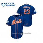 Camiseta Beisbol Hombre New York Mets Keon Broxton 2019 Entrenamiento de Primavera Cool Base Azul