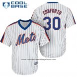 Camiseta Beisbol Hombre New York Mets Michael Conforto Cool Base Blanco