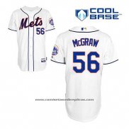 Camiseta Beisbol Hombre New York Mets Tug Mcgraw 56 Blanco Alterno Cool Base