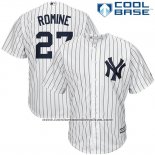 Camiseta Beisbol Hombre New York Yankees Austin Romine Blanco Cool Base