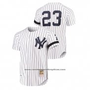 Camiseta Beisbol Hombre New York Yankees Don Mattingly Cooperstown Collection Autentico Blanco