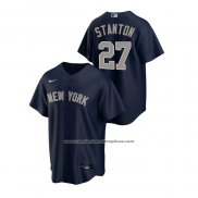 Camiseta Beisbol Hombre New York Yankees Giancarlo Stanton Replica Alterno Azul