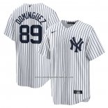 Camiseta Beisbol Hombre New York Yankees Jasson Dominguez Primera Replica Blanco