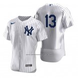 Camiseta Beisbol Hombre New York Yankees Joey Gallo Autentico Primera Blanco
