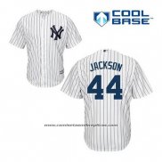 Camiseta Beisbol Hombre New York Yankees Reggie Jackson 44 Blanco Primera Cool Base