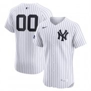 Camiseta Beisbol Hombre New York Yankees Retired Roster Elite Patch Blanco
