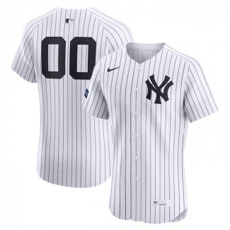Camiseta Beisbol Hombre New York Yankees Retired Roster Elite Patch Blanco