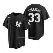 Camiseta Beisbol Hombre New York Yankees Tim Locastro Replica Negro