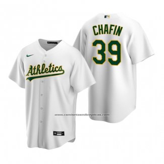 Camiseta Beisbol Hombre Oakland Athletics Andrew Chafin Replica Primera Blanco