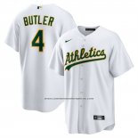 Camiseta Beisbol Hombre Oakland Athletics Lawrence Butler Primera Replica Blanco