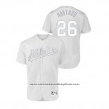 Camiseta Beisbol Hombre Oakland Athletics Matt Chapman 2019 Players Weekend Autentico Blanco