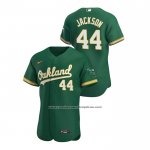 Camiseta Beisbol Hombre Oakland Athletics Reggie Jackson Autentico 2020 Alterno Verde