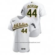 Camiseta Beisbol Hombre Oakland Athletics Reggie Jackson Autentico Blanco