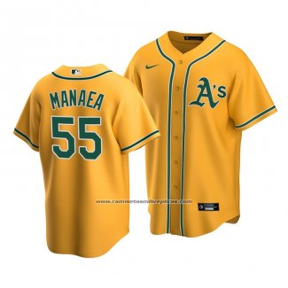 Camiseta Beisbol Hombre Oakland Athletics Sean Manaea Replica Alterno 2020 Oro