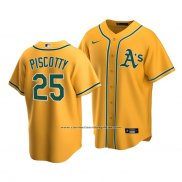 Camiseta Beisbol Hombre Oakland Athletics Stephen Piscotty Replica Alterno 2020 Oro