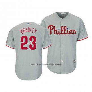 Camiseta Beisbol Hombre Philadelphia Phillies Archie Bradley Cool Base Segunda Gris