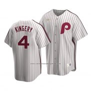 Camiseta Beisbol Hombre Philadelphia Phillies Scott Kingery Cooperstown Collection Primera Blanco