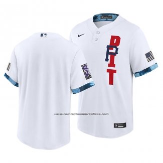 Camiseta Beisbol Hombre Pittsburgh Pirates 2021 All Star Replica Blanco