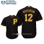 Camiseta Beisbol Hombre Pittsburgh Pirates Corey Dickerson Cool Base Alterno Negro