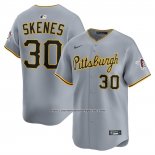 Camiseta Beisbol Hombre Pittsburgh Pirates Paul Skenes Segunda Limited Gris