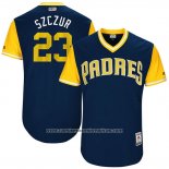 Camiseta Beisbol Hombre San Diego Padres 2017 Little League World Series Matt Szczur Azul