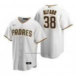 Camiseta Beisbol Hombre San Diego Padres Jorge Alfaro Blanco Replica Primera Marron