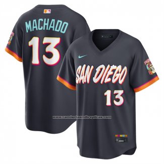 Camiseta Beisbol Hombre San Diego Padres Manny Machado City Connect 2026 Stadium Negro