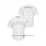 Camiseta Beisbol Hombre San Diego Padres Robert Stock 2019 Players Weekend Replica Blanco