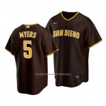 Camiseta Beisbol Hombre San Diego Padres Wil Myers 5 Replica Road Marron