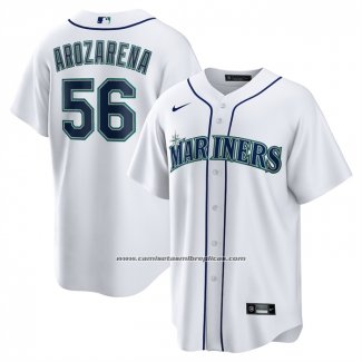 Camiseta Beisbol Hombre Seattle Mariners Randy Arozarena Primera Replica Blanco