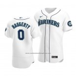 Camiseta Beisbol Hombre Seattle Mariners Sam Haggerty Autentico Primera Blanco